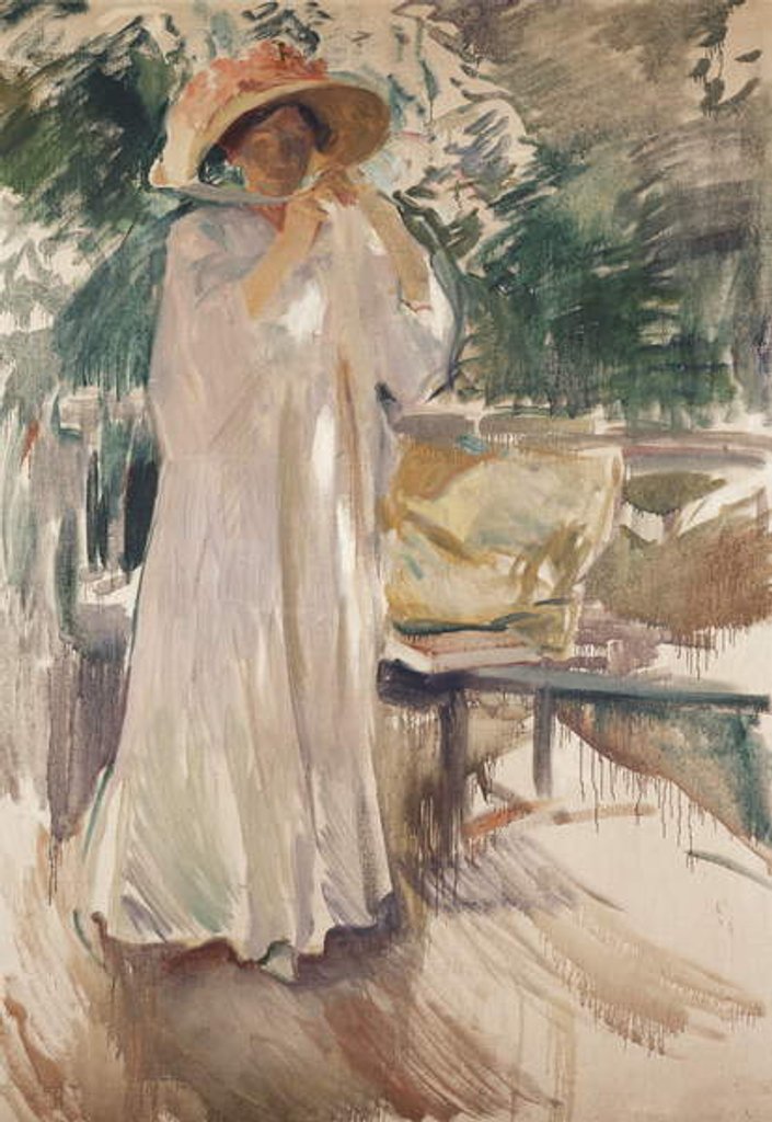 Detail of Clotilde in her Garden, 1910 by Joaquin Sorolla y Bastida