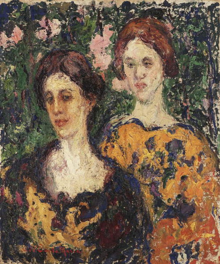 Detail of Two Women by Andres de Santa Maria