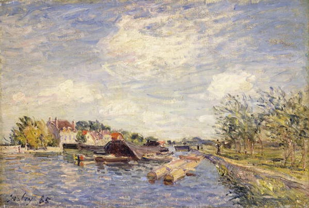 Detail of Edges of the Loing, 1885 by Alfred Sisley