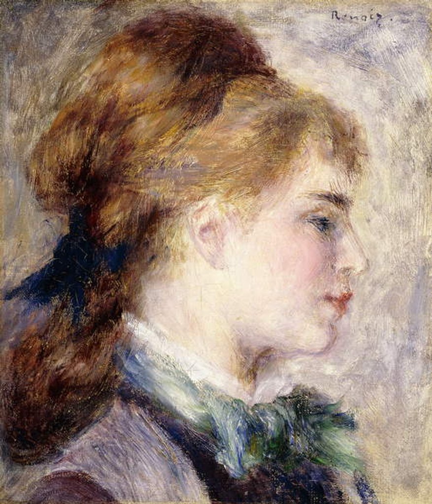 Detail of Portrait of Nina Lopez, 1876 by Pierre Auguste Renoir
