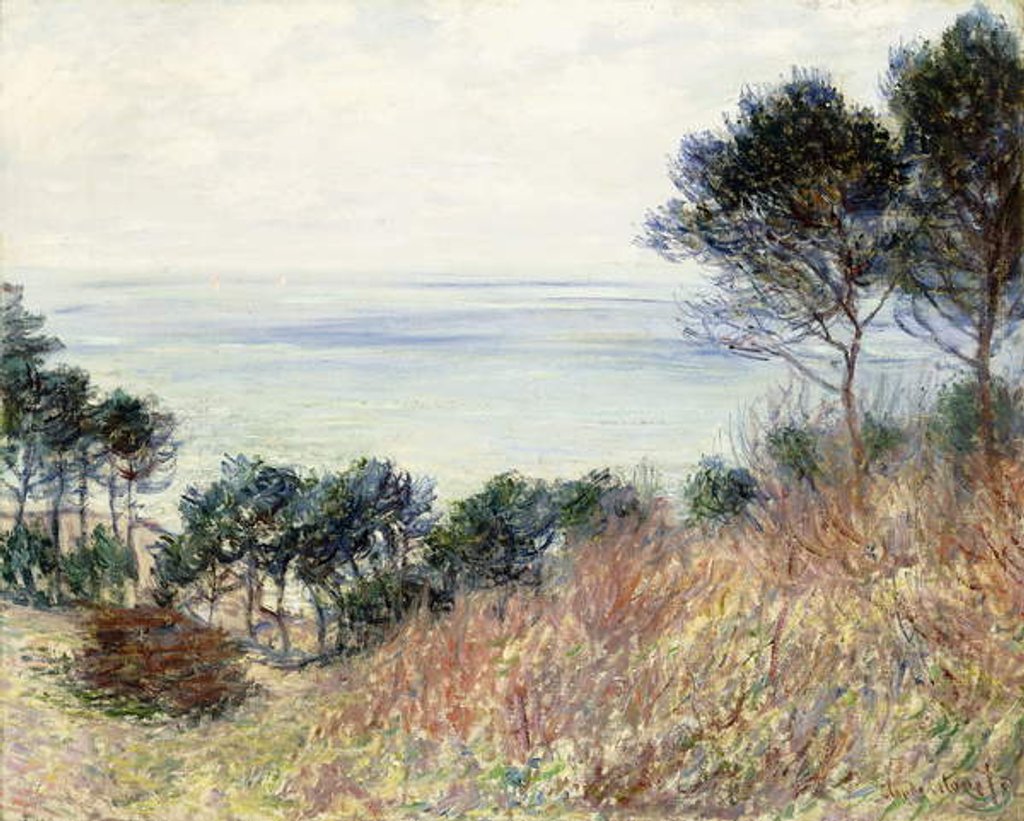 Detail of The Coast of Varengeville, 1882 by Claude Monet