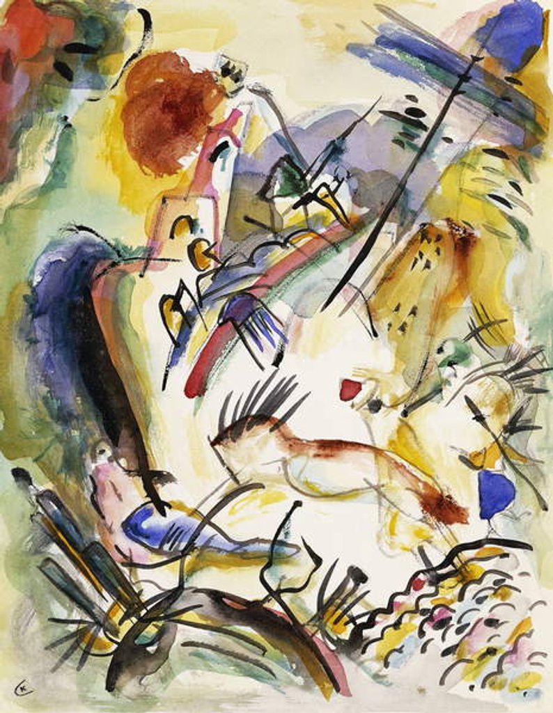 Detail of Untitled, 1915-1917 by Wassily Kandinsky