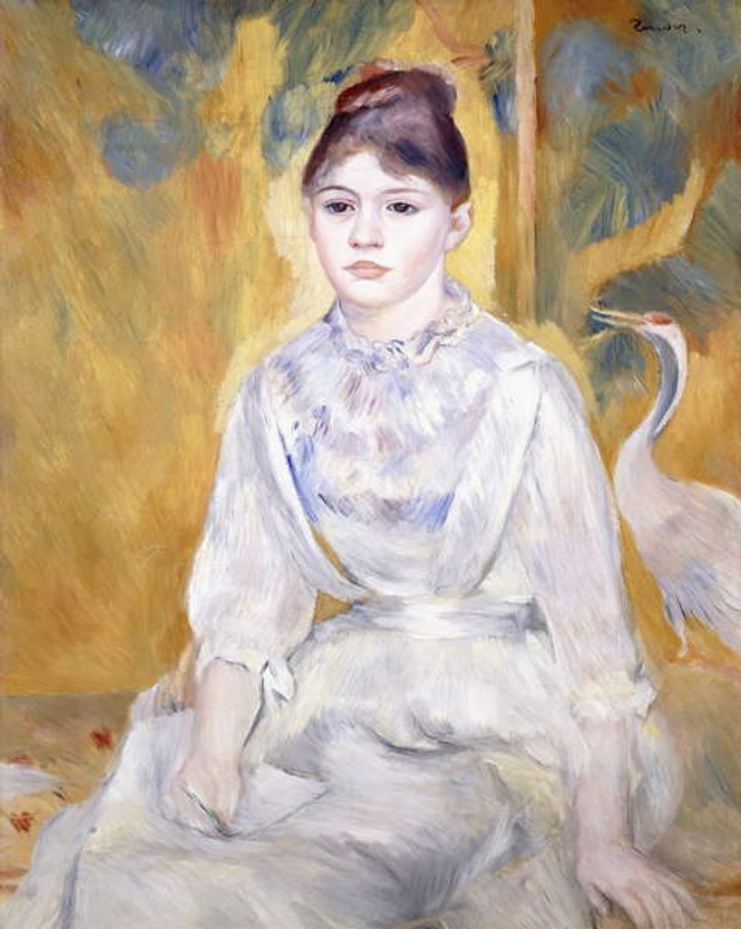 Detail of Young Girl with a Swan, 1886 by Pierre Auguste Renoir