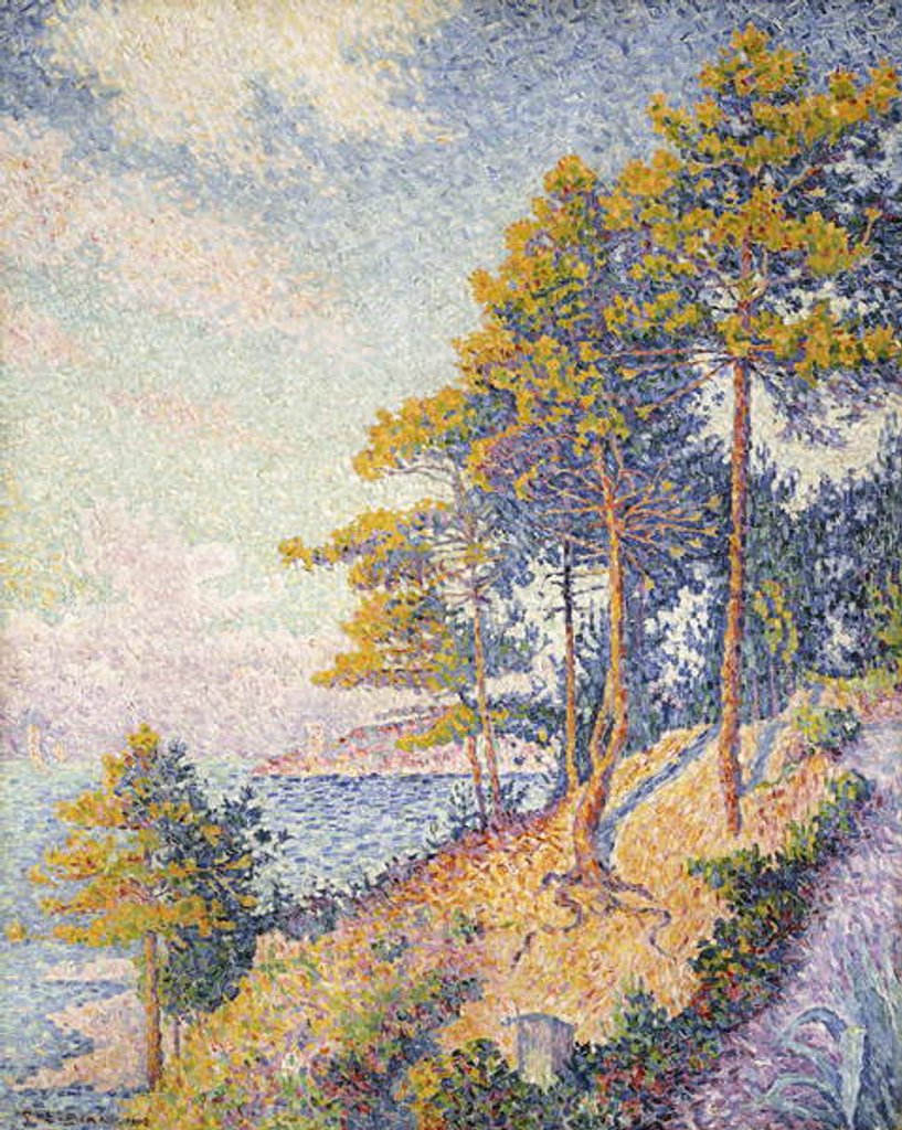 Detail of Saint Tropez, The Coastal Path, 1902 by Paul Signac