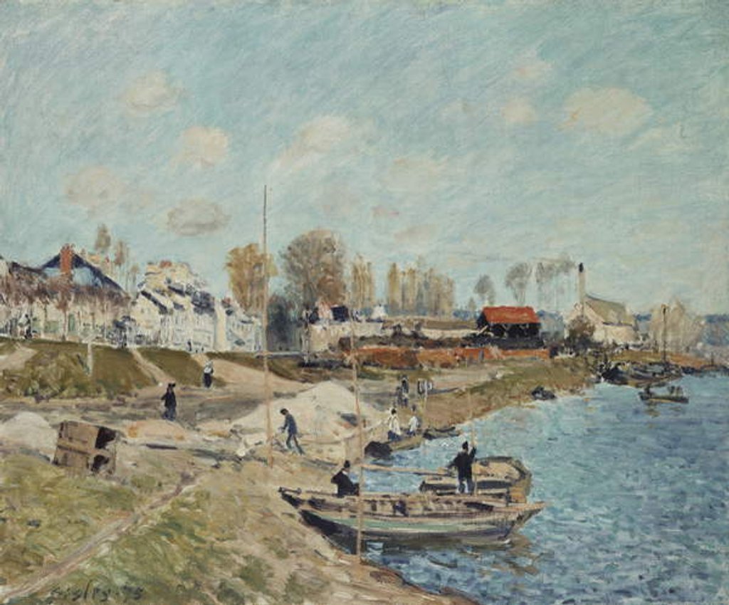 Detail of Sand on the Quay, 1875 by Alfred Sisley