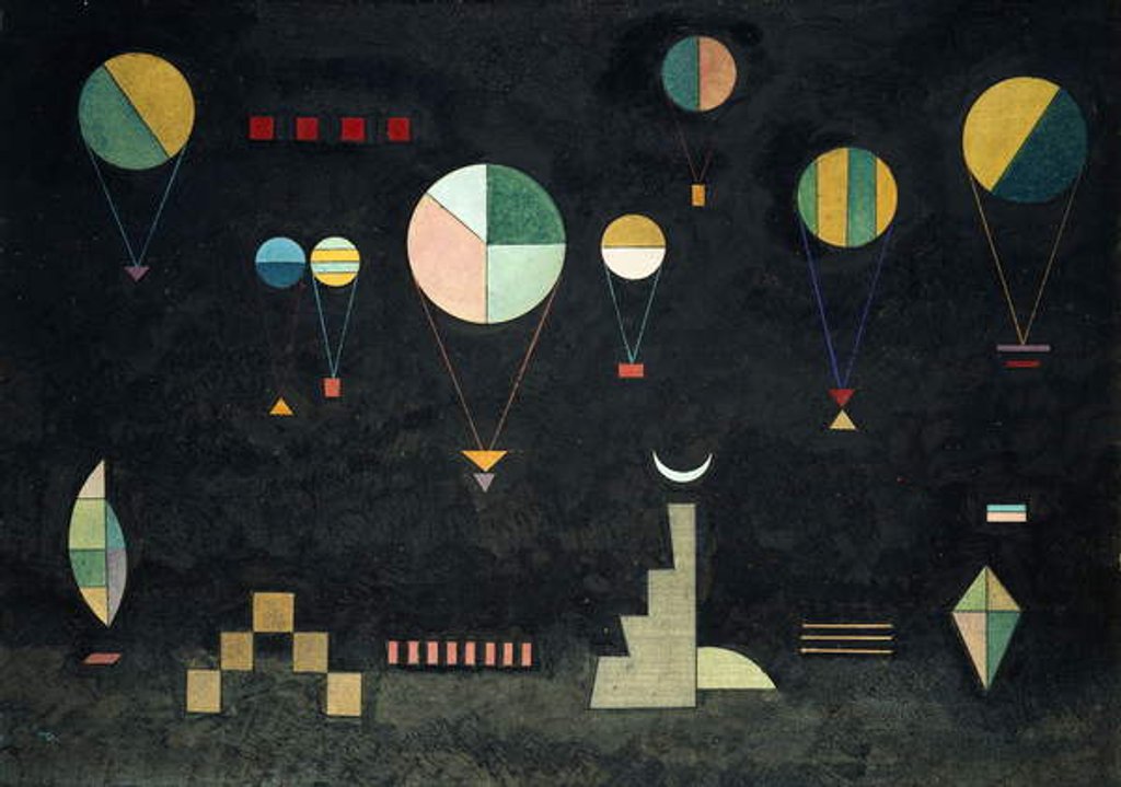 Detail of Flach-Tief, 1930 by Wassily Kandinsky