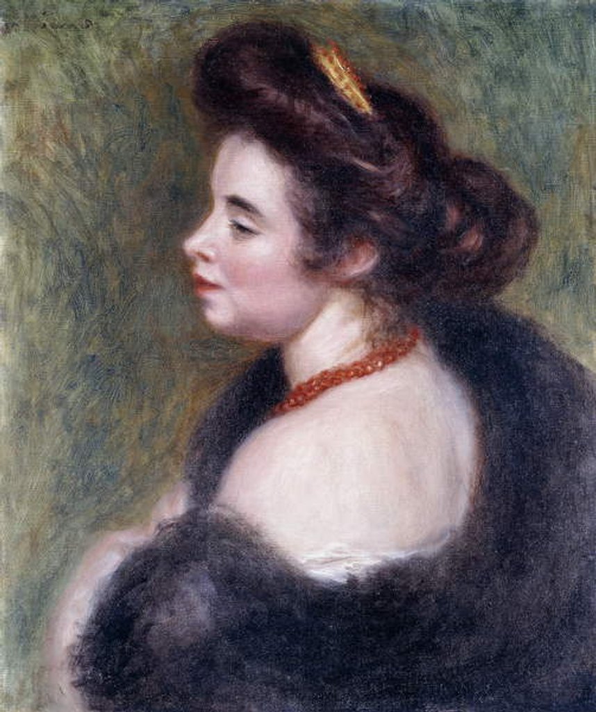 Detail of Madame Maurice Denis, 1904 by Pierre Auguste Renoir
