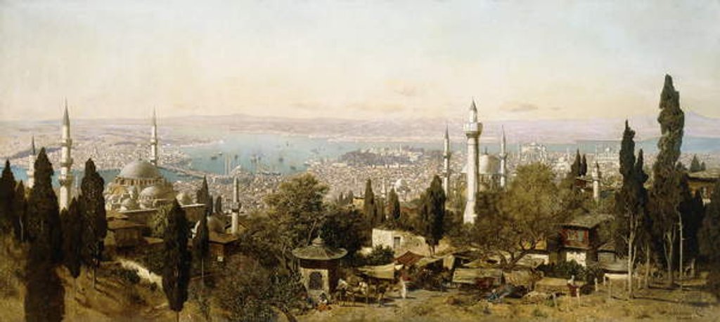 Detail of A View of Constantinople by Edmund Berninger