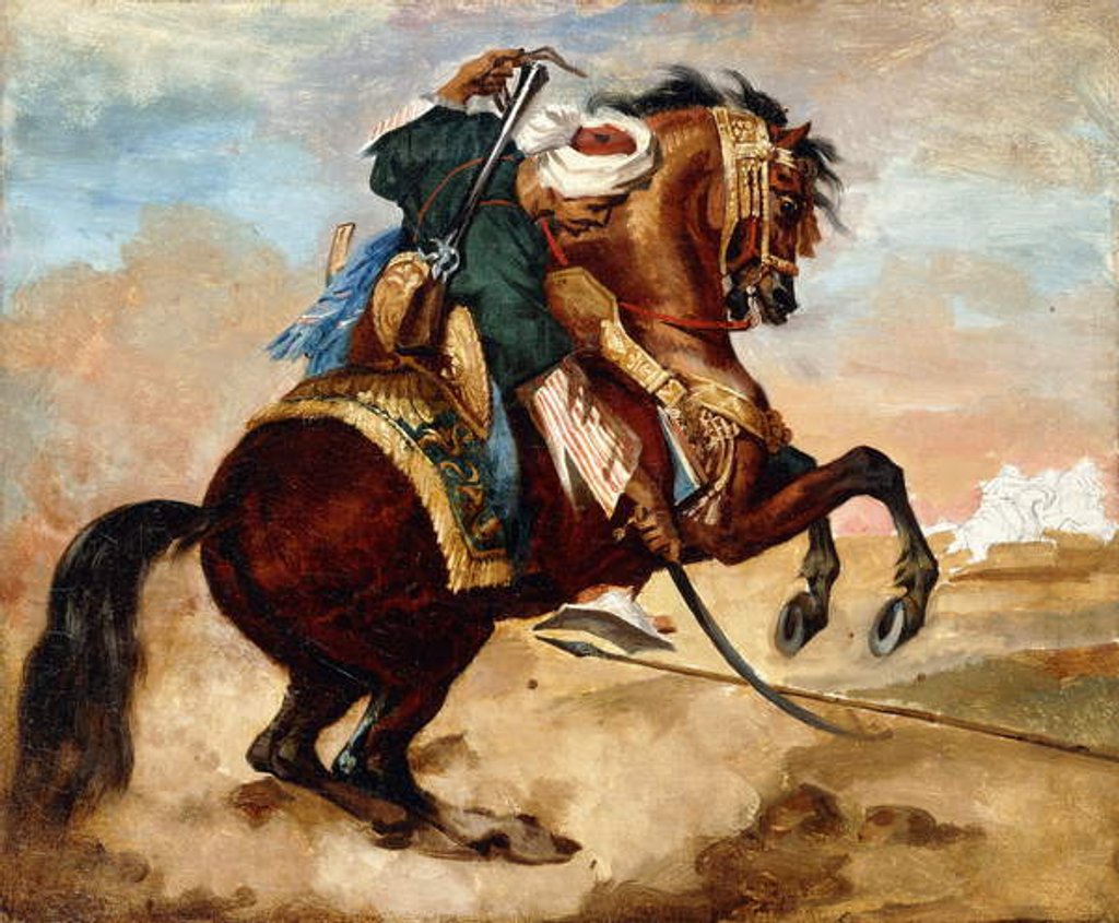 Detail of Turk Riding a Brown Alezan Horse, c.1810 by Theodore Gericault