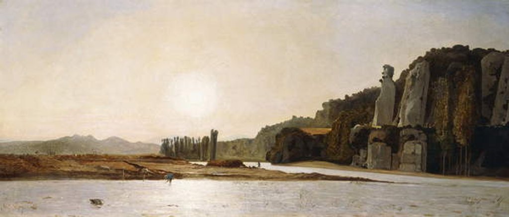 Detail of Sunrise on the Banks of the Durance at Mirabeau, 1865 by Paul Camille Guigou