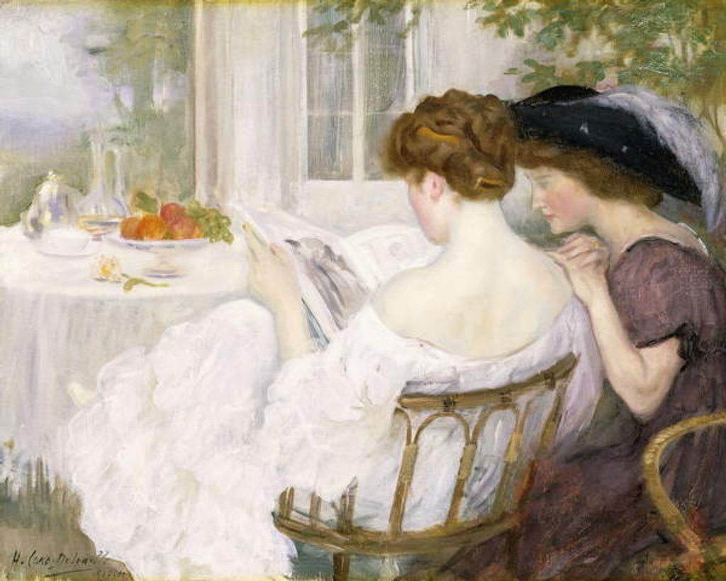 Detail of The Letter, 1910 by Henry Caro-Delvaille