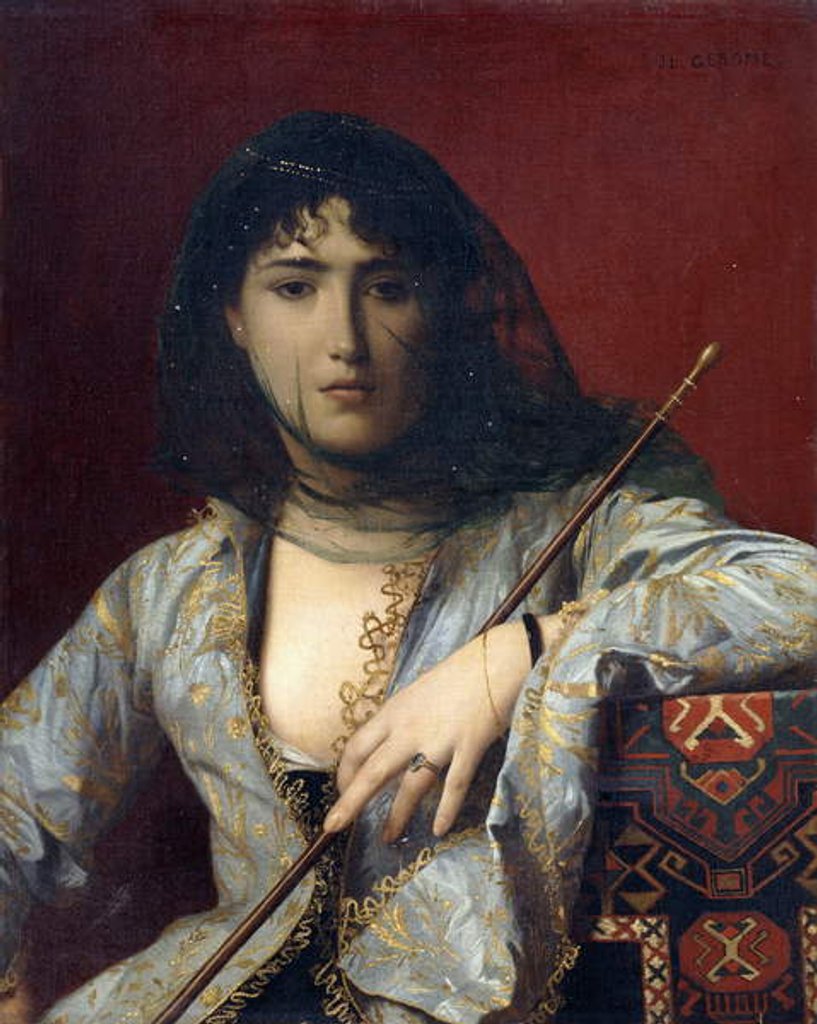 Detail of Veiled Circassian Lady by Jean Leon Gerome