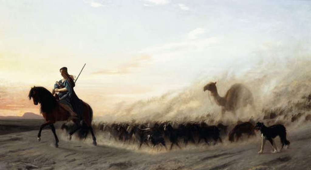 Detail of The Syrian Shepherd, 1865 by Jean Leon Gerome