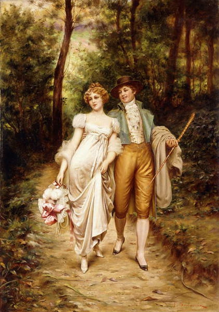 Detail of Courtship by Joseph Frederick Charles Soulacroix