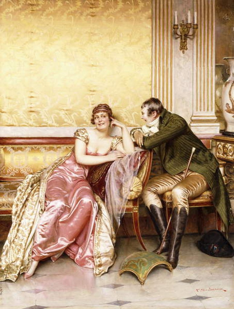 Detail of Her Suitor by Joseph Frederick Charles Soulacroix