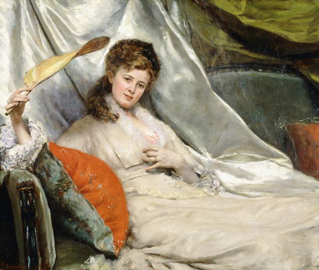 Detail of A Relaxing Moment by Eduardo-Leon Garrido