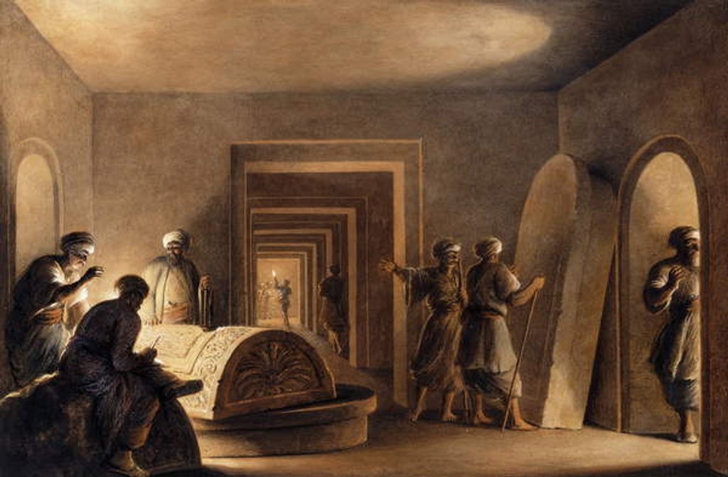 Detail of Figures in Egyptian Tombs by Luigi Mayer