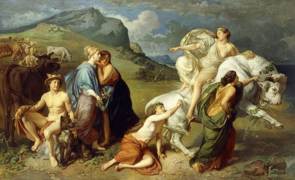 Detail of Europa by Johann Paul Adolf Kiessling