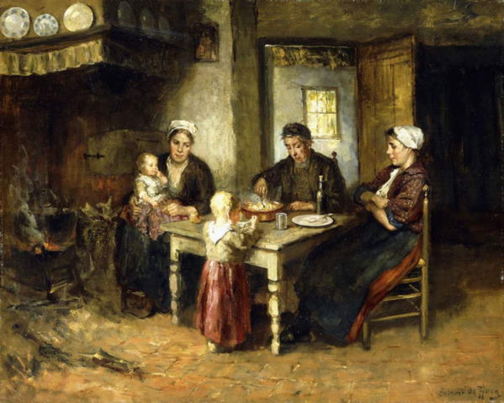 Detail of Evening Meal by Bernard de Hoog