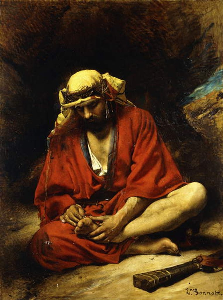 Detail of An Arab plucking a Thorn from his Foot by Leon Joseph Florentin Bonnat