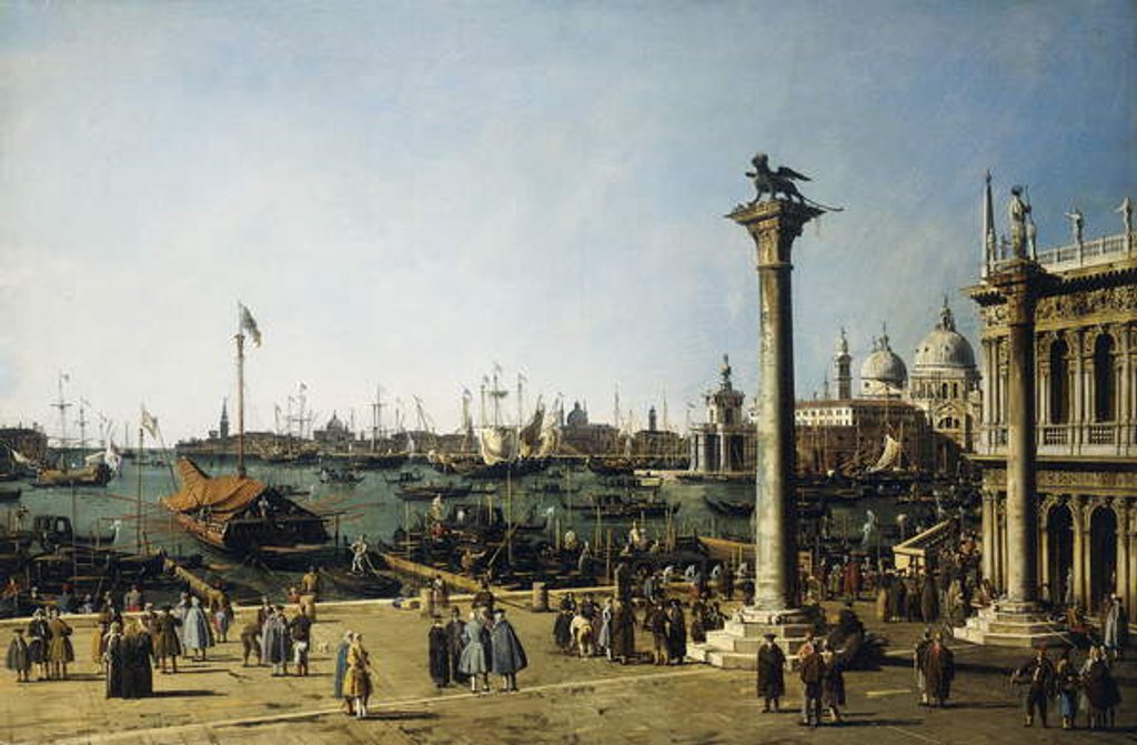 Detail of The Bacino di S. Marco, Venice by Canaletto