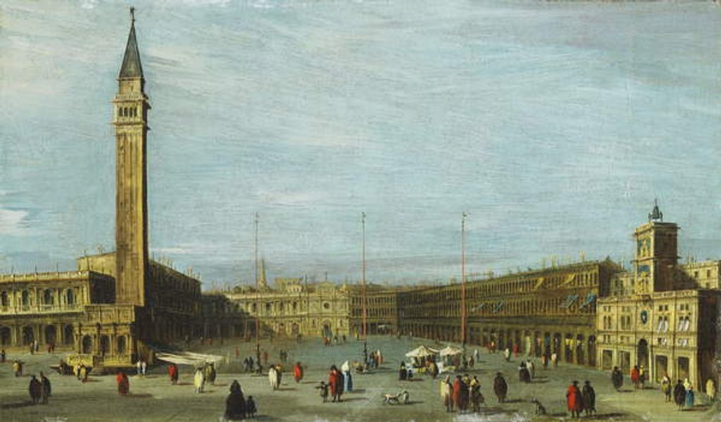 Detail of The Piazza San Marco, Venice looking West by Francesco Guardi