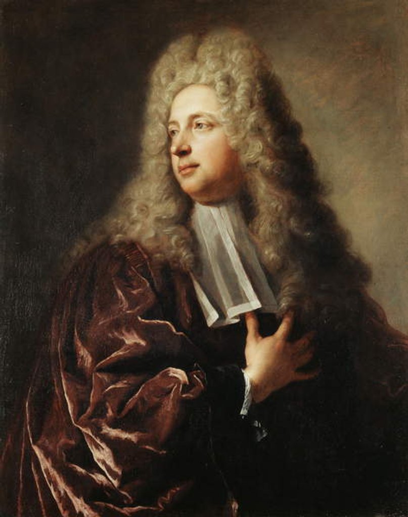 Detail of Portrait of an Echevin of the Town of Paris, c.1725 by Francois de Troy