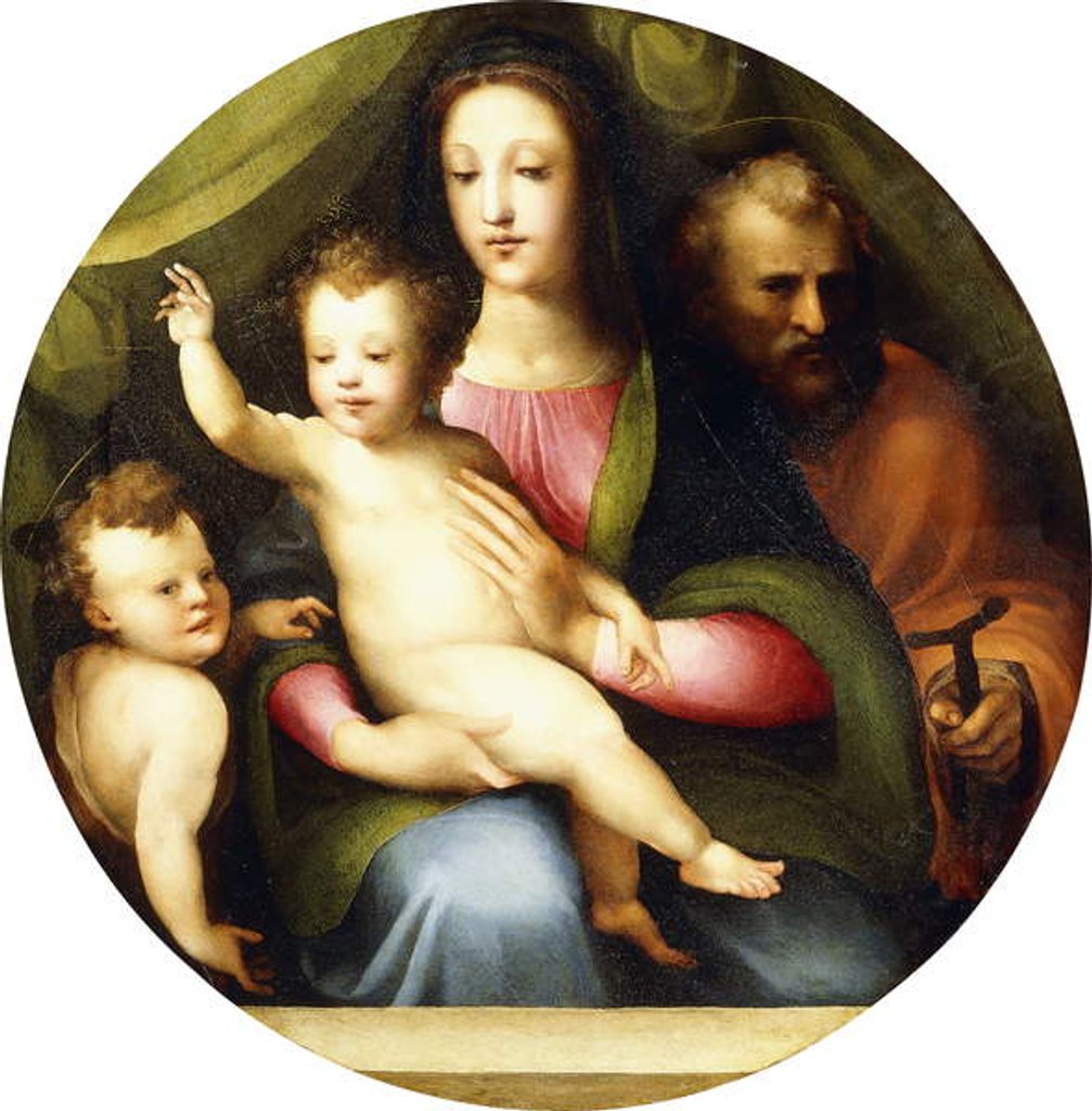 Detail of The Holy Family with the Infant Saint John the Baptist by Domenico Beccafumi