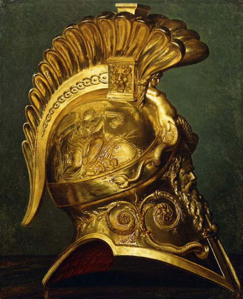 Detail of A Study for a Neo-Classical Helmet by French School
