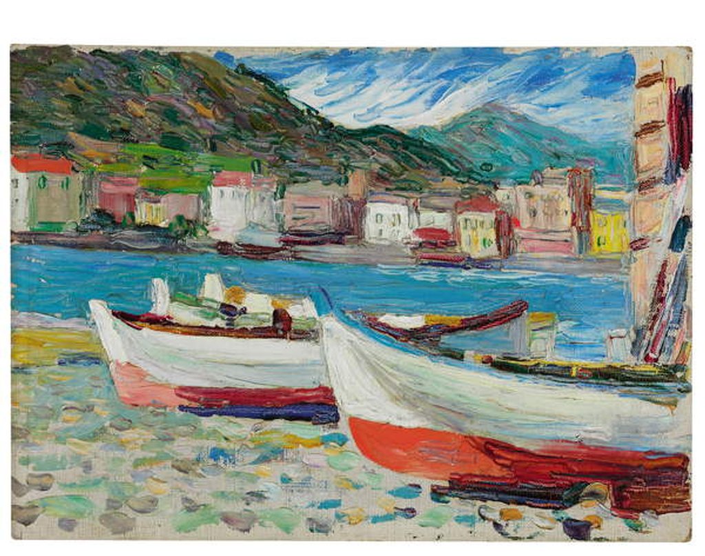 Detail of Rapallo, Boats, 1905 by Wassily Kandinsky