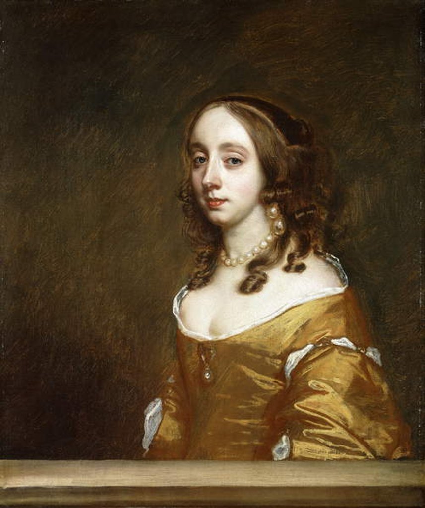 Detail of Portrait of a Lady of the Popham Family by Peter Lely