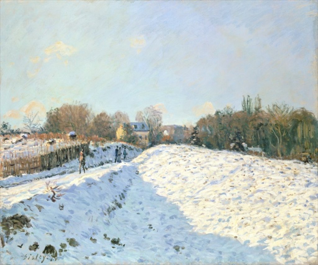 Detail of Effect of Snow at Argenteuil, 1874 by Alfred Sisley