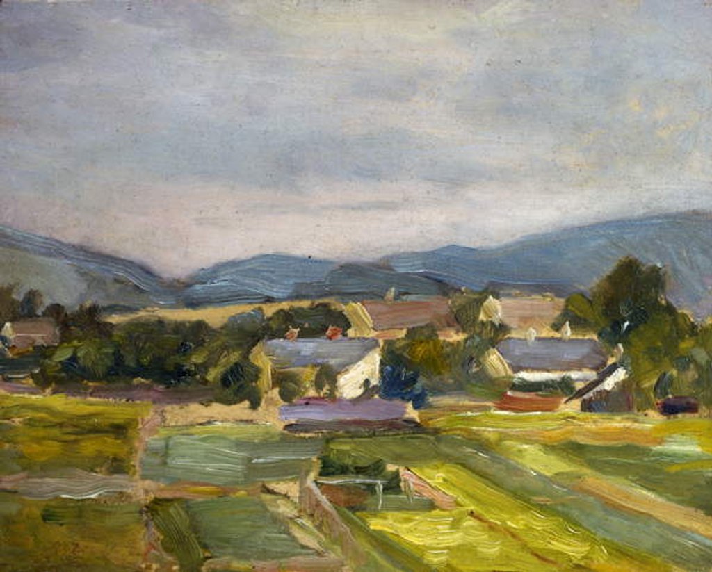 Detail of Landschaft in North Austria, 1907 by Egon Schiele