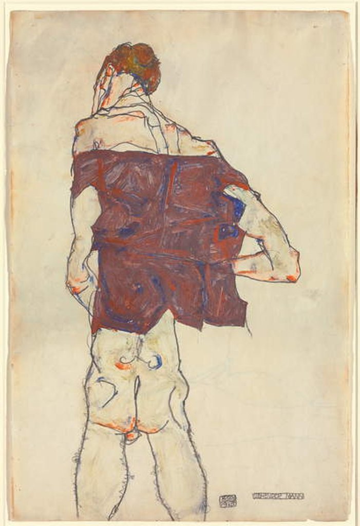 Detail of Standing Man, 1913 by Egon Schiele