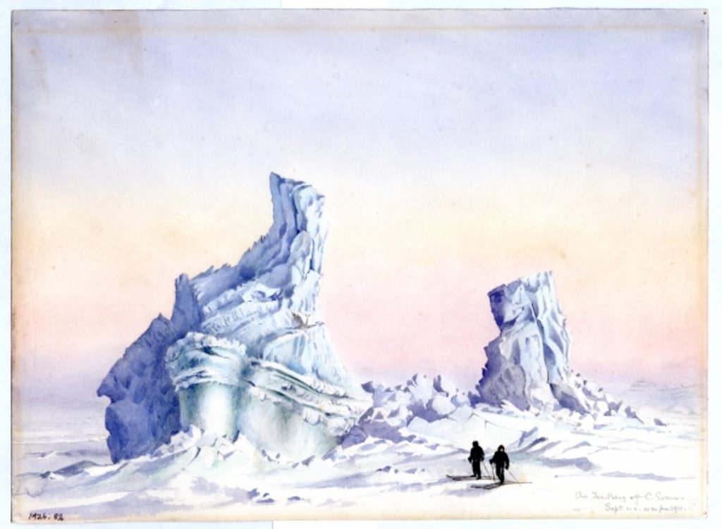Detail of An Iceberg off Cape Evans, 1st-11th September, 1911 by Edward Adrian Wilson