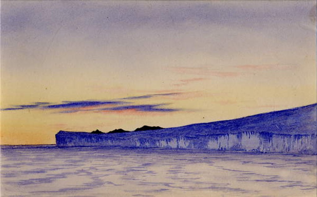 Detail of Blue Ice Cliffs, 1901-04 by Edward Adrian Wilson