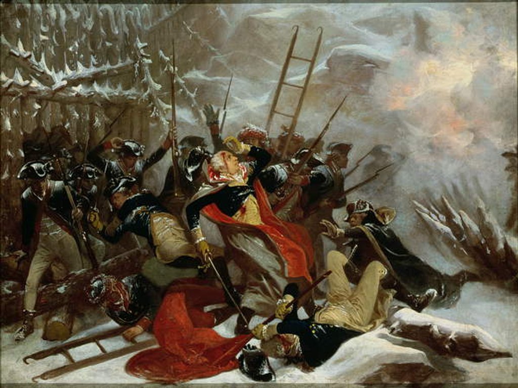 Detail of Death of General Richard Montgomery on 31st December 1775, 1865 by Alonzo Chappel