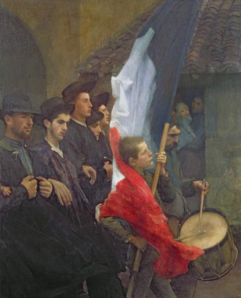 Detail of The Conscripts, c.1880 by Pascal Adolphe Jean Dagnan-Bouveret