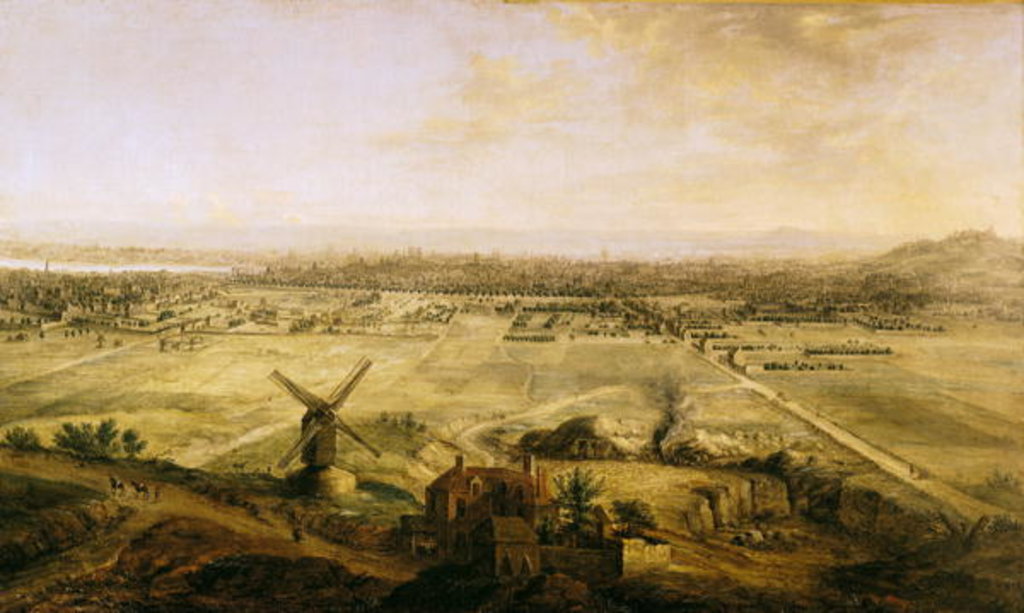 View of Paris from Belleville, 1738 by Charles Leopold Grevenbroeck