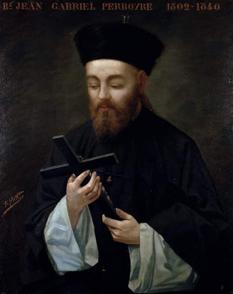 Detail of Portrait of Jean-Gabriel Perboyre by Francois Constant Petit