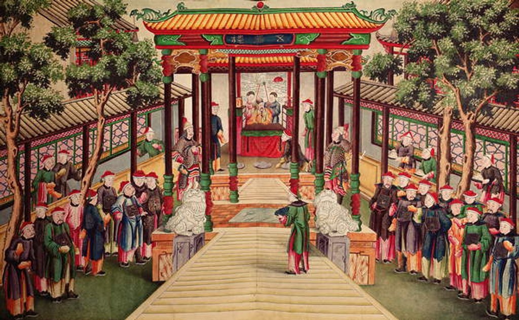 Detail of An Audience with the Emperor by Anonymous