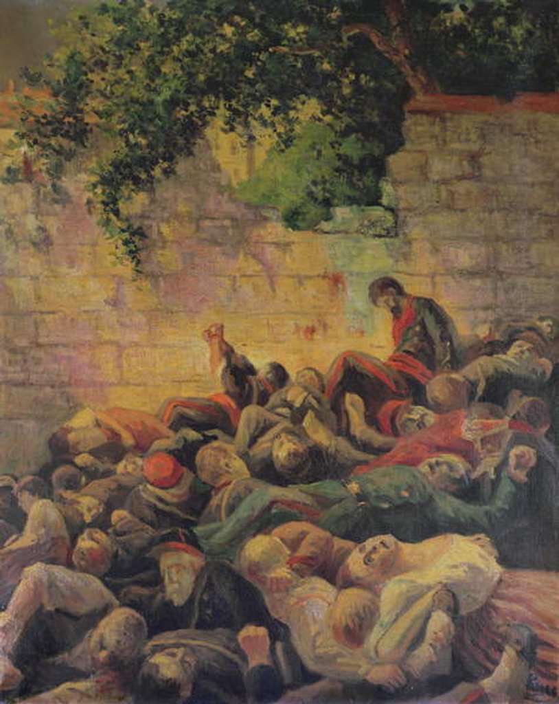 Detail of Execution of the Communards at the 'Mur des Federes' by Maximilien Luce