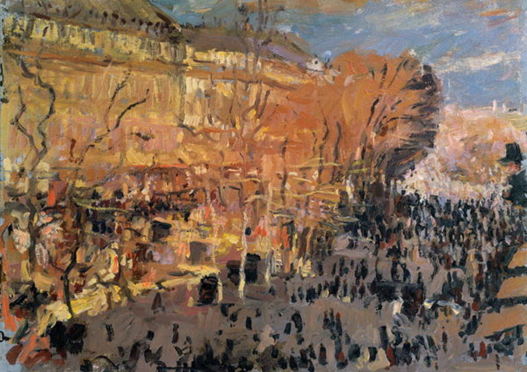Detail of Study for 'The Boulevard des Capucines', 1874 by Claude Monet