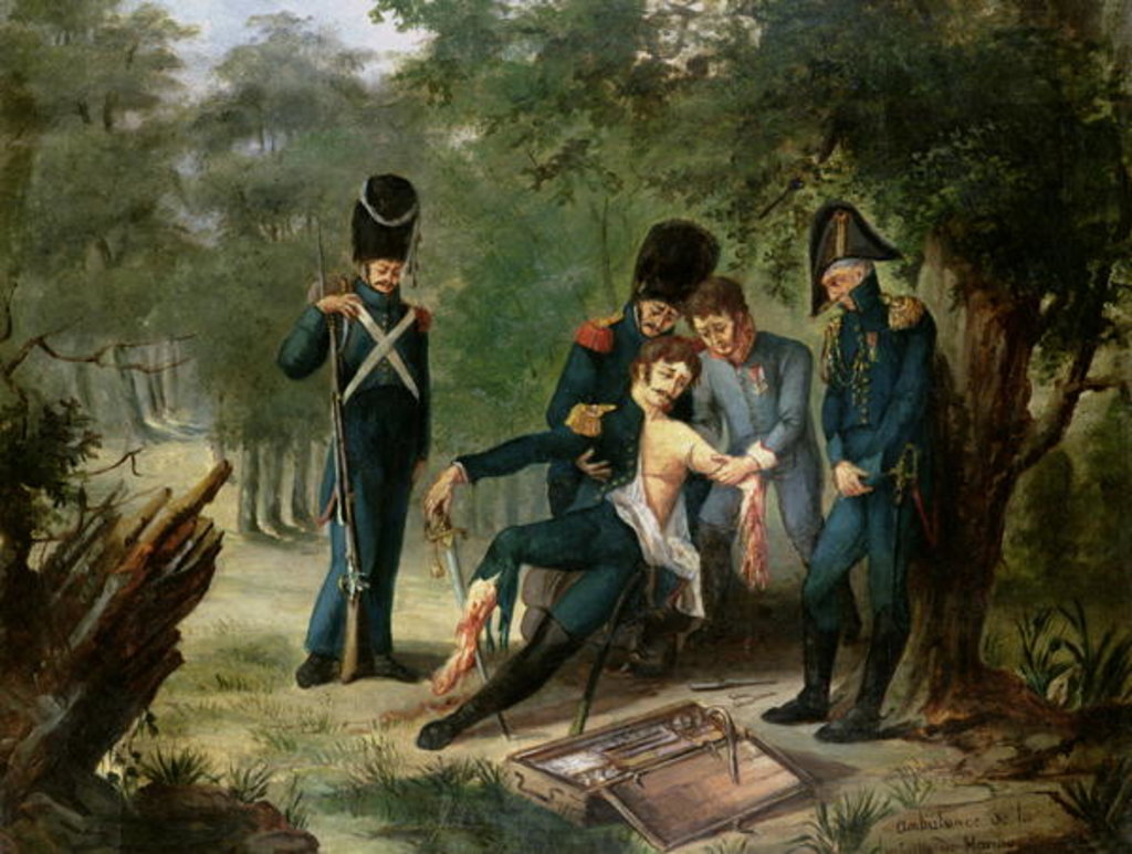 Detail of Doctor Larrey's ambulance at the battle of Hanau, 30th-31st October 1813 by French School