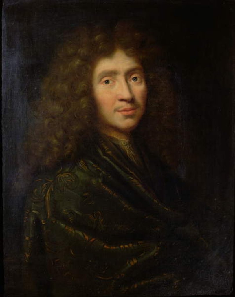 Detail of Portrait of Moliere by Pierre Mignard