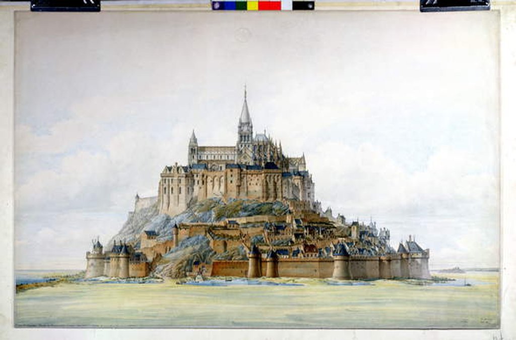 Detail of Project for restoration of Mont Saint-Michel, March 1875 by Edouard-Jules Corroyer