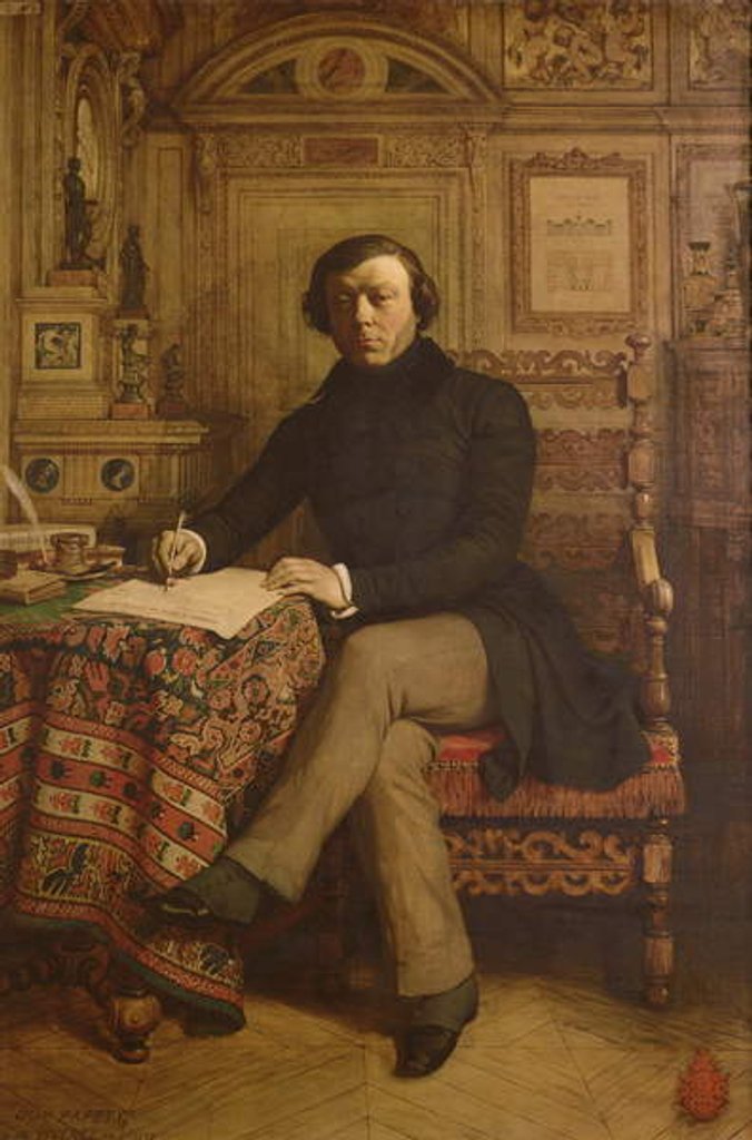 Detail of Portrait of Antoine Vivenel by Dominique Louis Papety