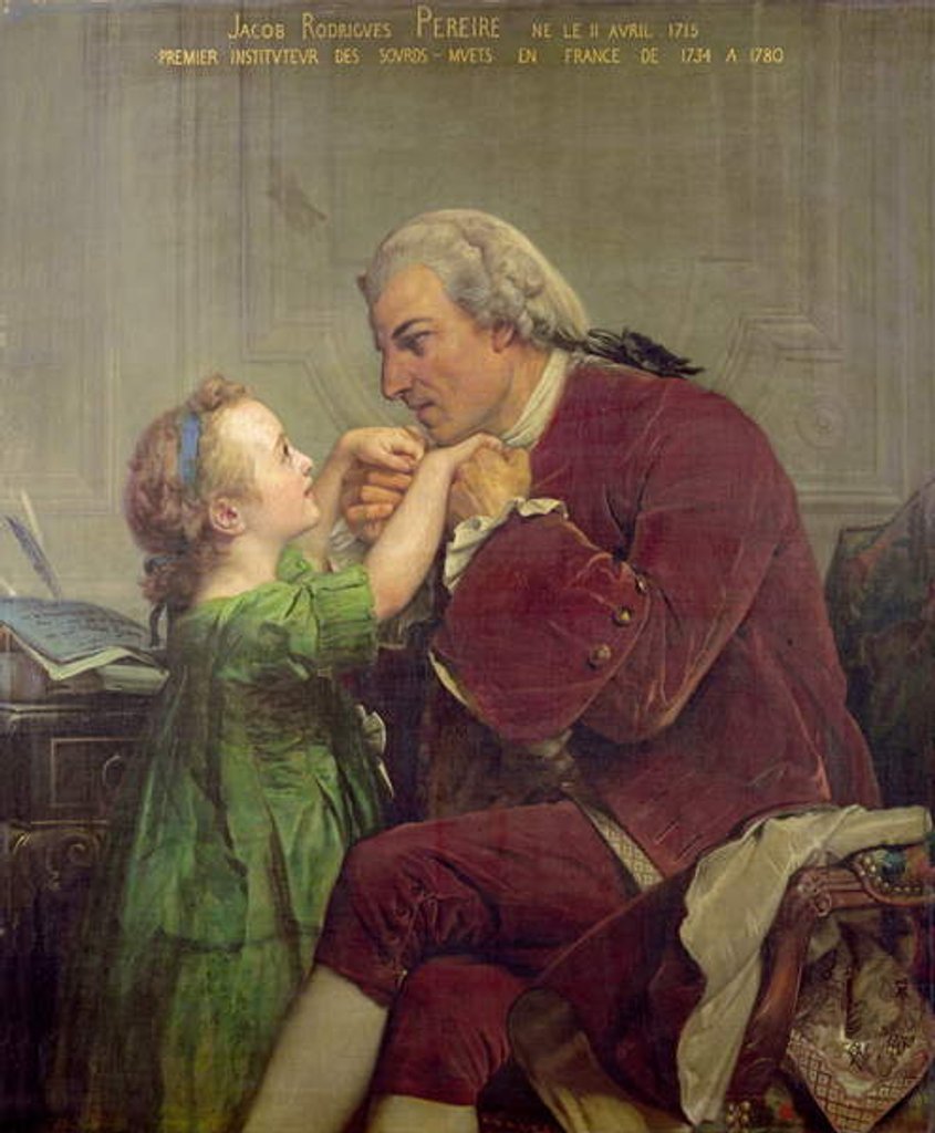 Detail of Jacob Rogrigues Pereire 1861 by Jules Eugene Lenepveu