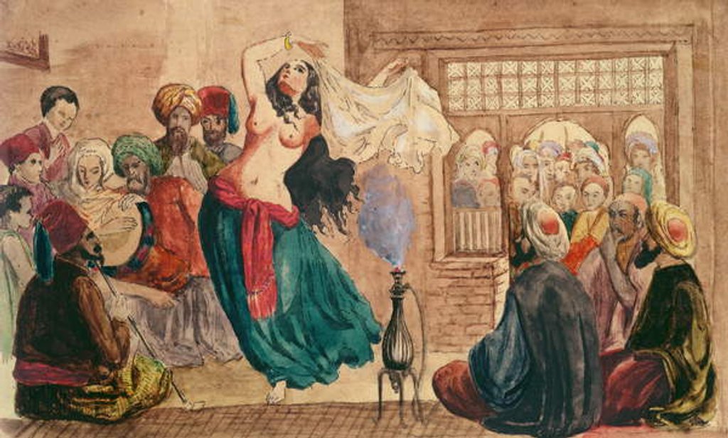 A Turkish Cafe, mid 19th century by French School
