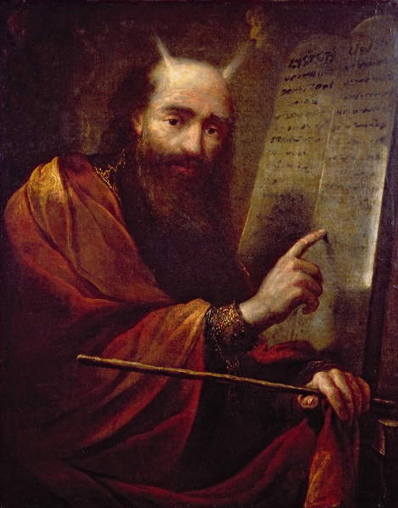 Detail of Moses and the Tablets of the Law by Claude Vignon